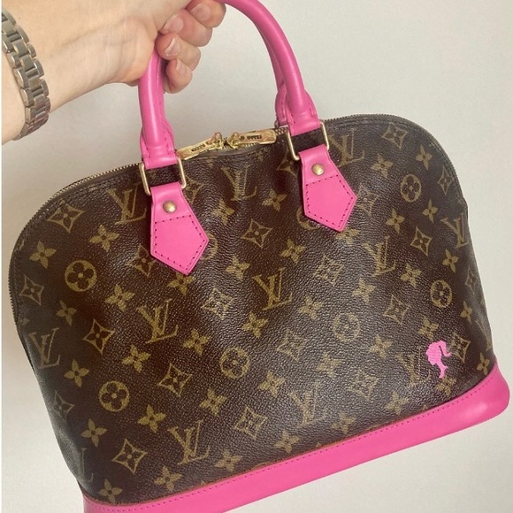 Authentic Louis Vuitton Alma bag pink - Picture 2 of 10